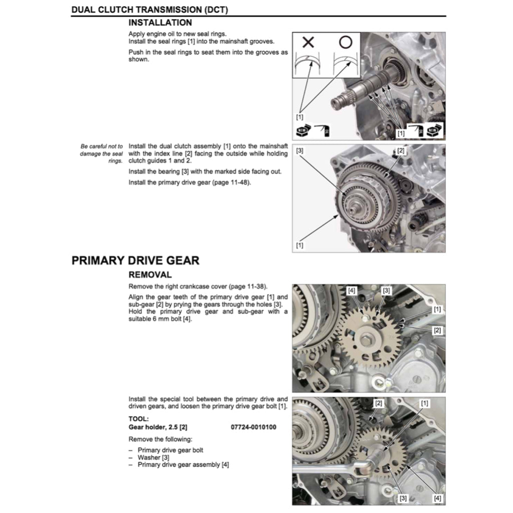Honda ADV 750 ADV750 / XADV 750 XADV750 2017-2024 Full Manual Set – Repair & Maintenance Manual and Spare Parts Catalog and User Handbook - page 6