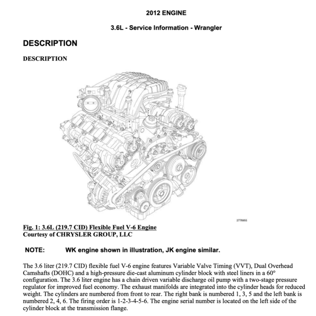 Jeep WRANGLER JK 2007-2017 Full Manual Set – Repair & Maintenance Manual and Spare Parts Catalog - page 3