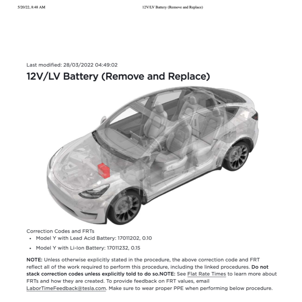 Tesla MODEL Y 2020+ Full Manual Set – Repair & Maintenance Manual - page 8