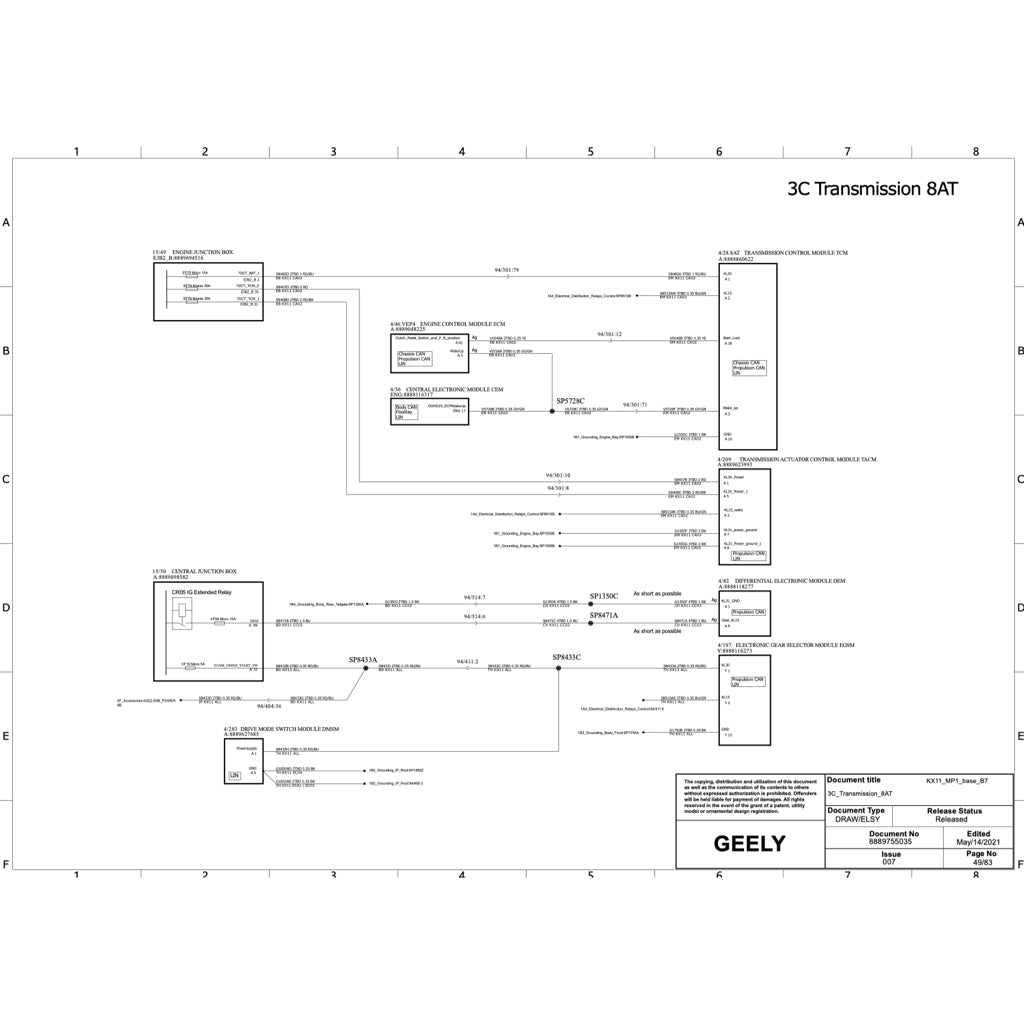 Geely XINGYUE L / MONJAR0 KX11 2022+ Full Manual Set – Repair & Maintenance Manual - page 7