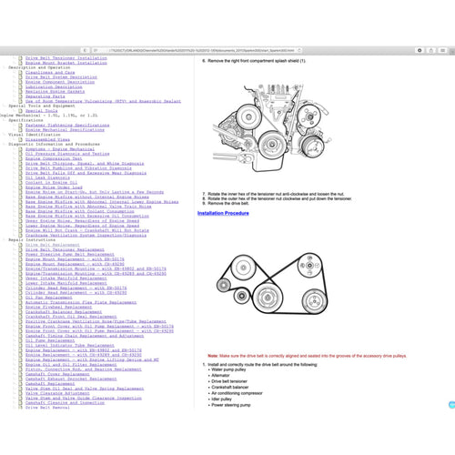 Chevrolet SPARK M300 2009-2014 Full Manual Set – Repair & Maintenance Manual - page 2