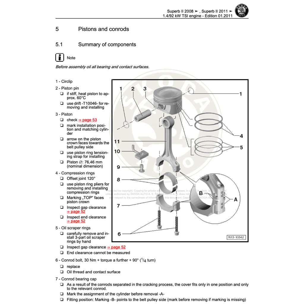 Skoda SUPERB B6 2005-2014 Full Manual Set – Repair & Maintenance Manual - page 5