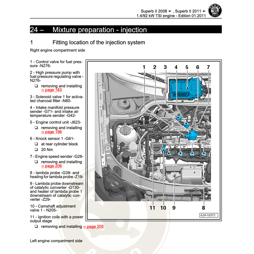 Skoda SUPERB B6 2005-2014 Full Manual Set – Repair & Maintenance Manual - page 3