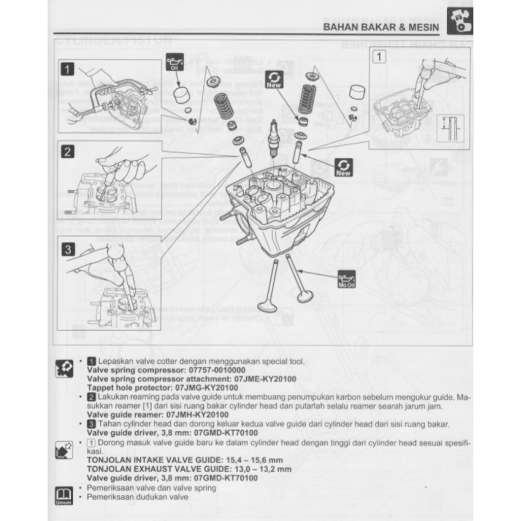Honda CBR150R 2015-2020 Full Manual Set – Repair & Maintenance Manual and Spare Parts Catalog and User Handbook - BAHASA INDONESIA - page 4