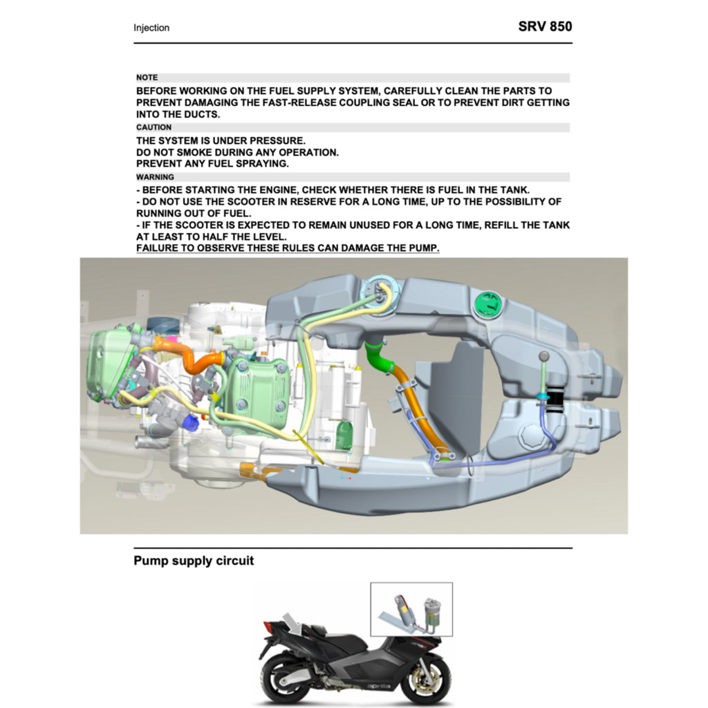 Aprilia SRV850 2012-2016 Full Manual Set – Repair & Maintenance Manual and Spare Parts Catalog - page 9