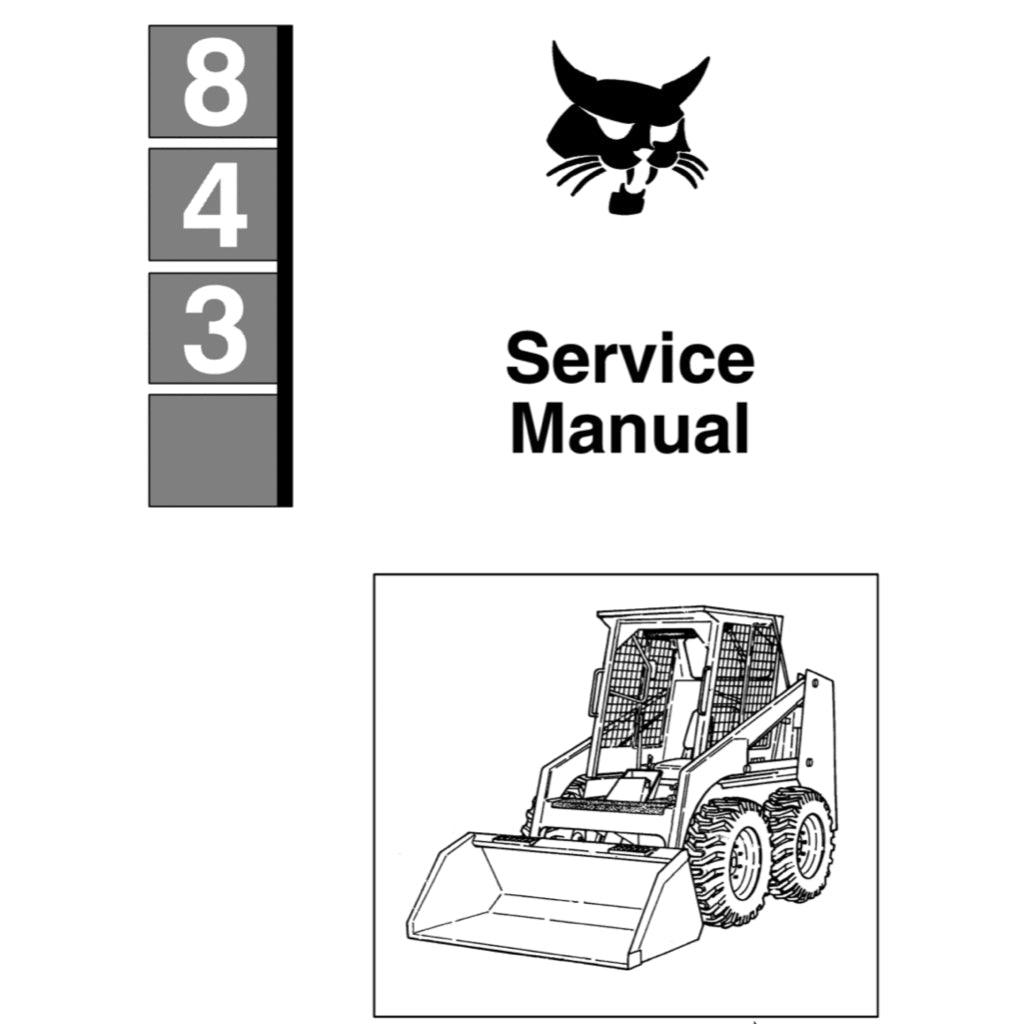 BOBCAT Loader / Excavator Service Manual - page 6