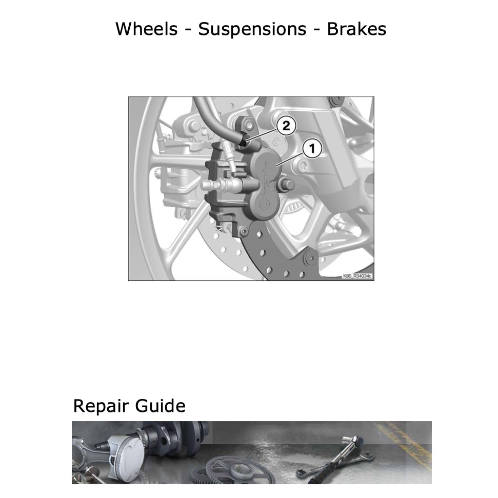 BMW F750GS K80 2018-2023 Full Manual Set – Repair & Maintenance Manual and RIDER'S Manual - page 6