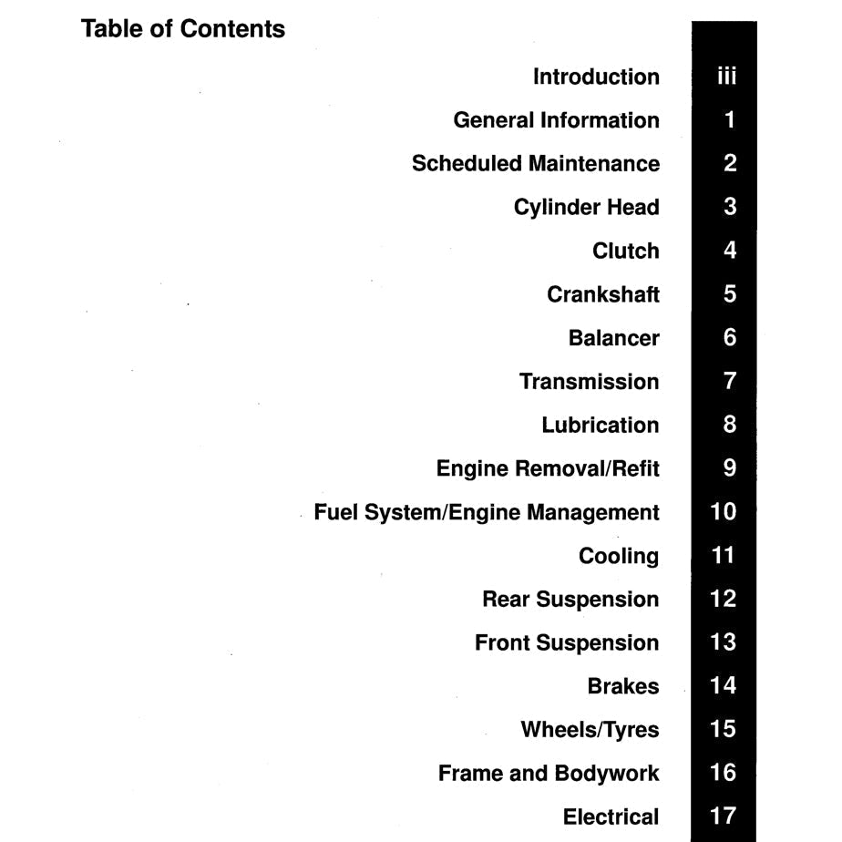 Triumph SPRINT ST 2005-2010 Full Manual Set – Repair & Maintenance Manual and User Handbook - page 2