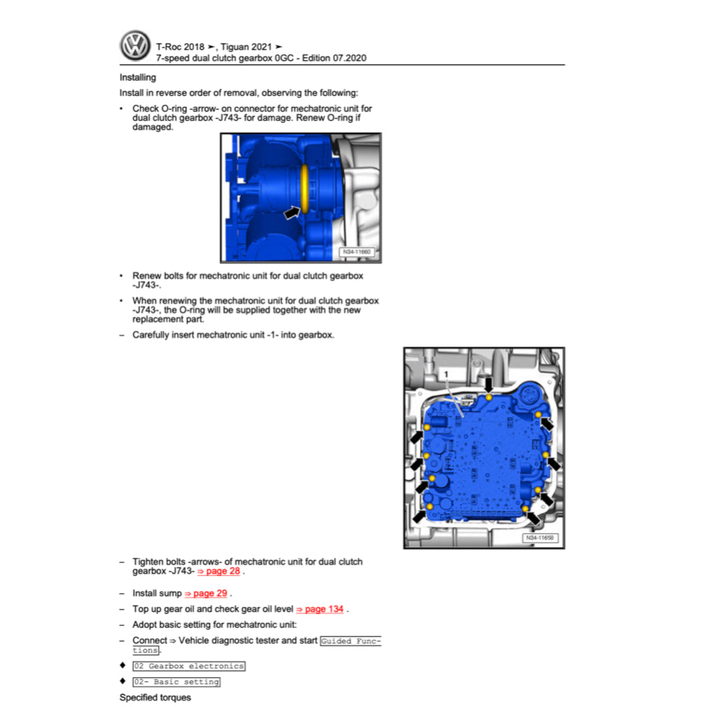 VW T-ROC A11 2017+ Full Manual Set – Repair & Maintenance Manual - page 6