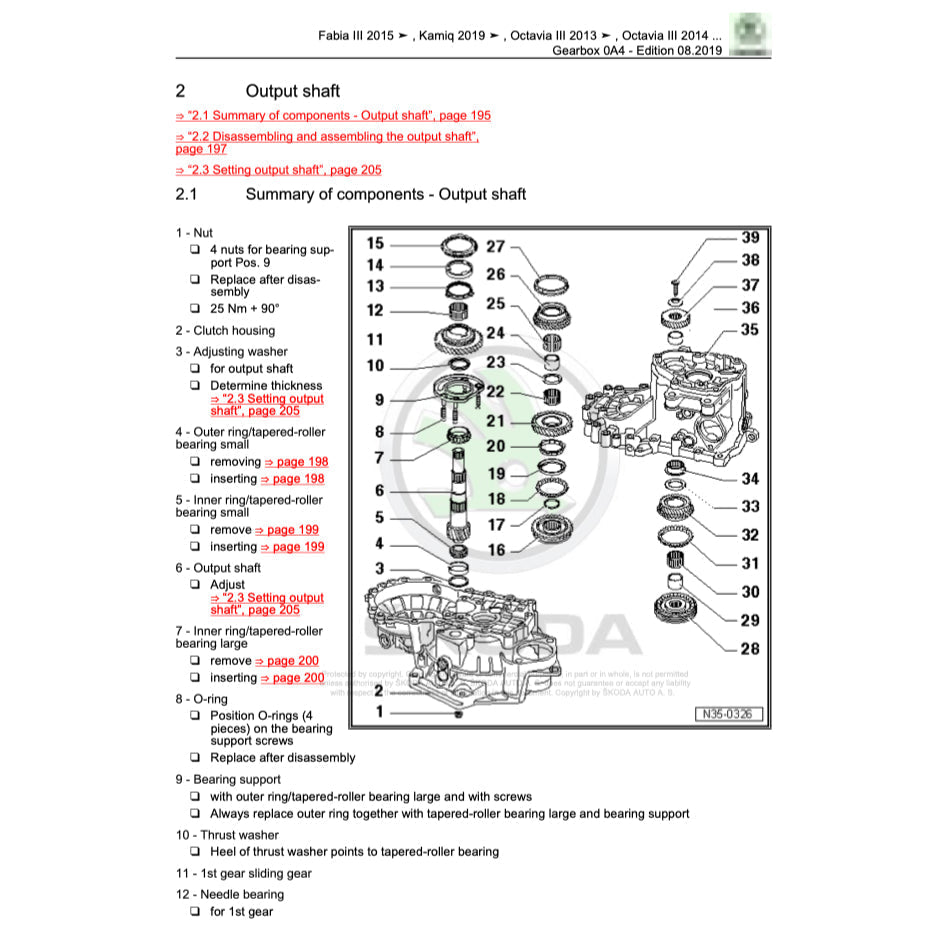 Skoda SCALA 2019+ Full Manual Set – Repair & Maintenance Manual - page 7