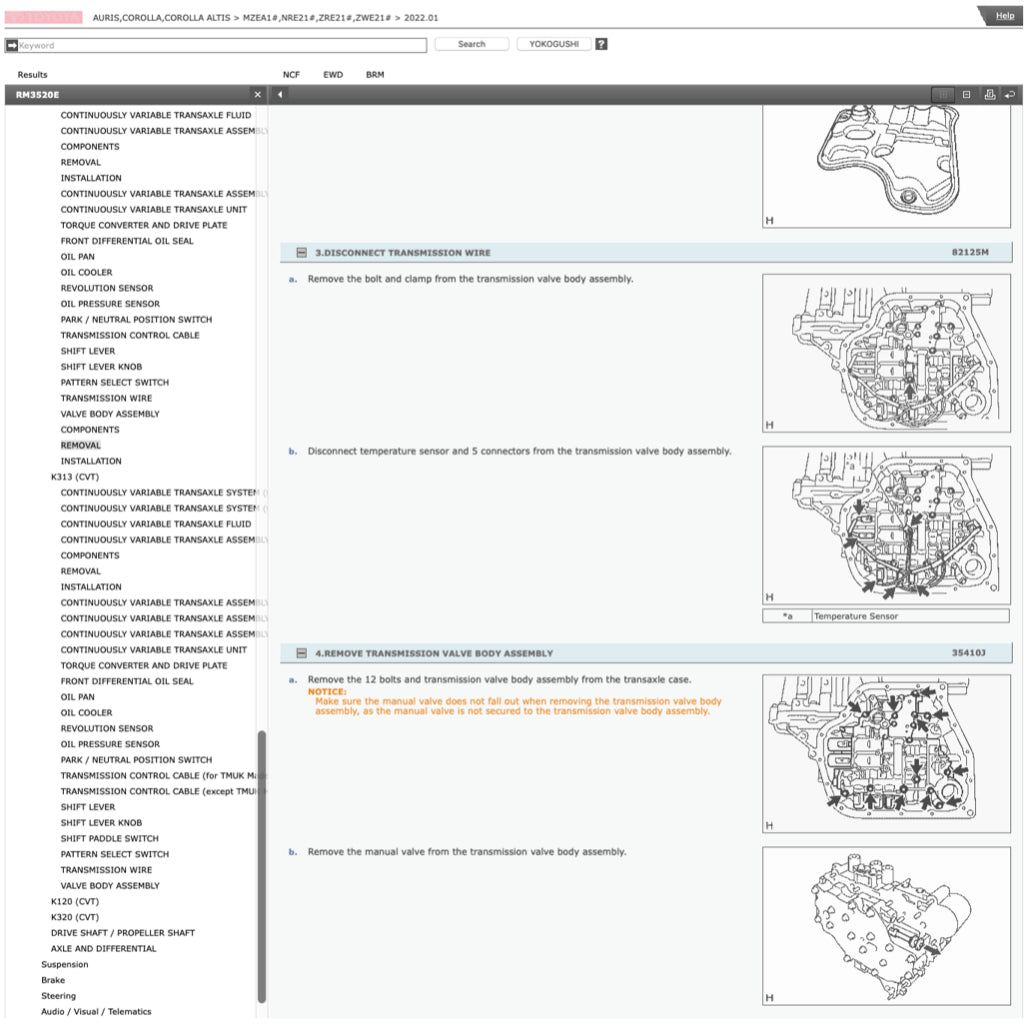 Toyota COROLLA ALTIS E210 2018+ Full Manual Set – Repair & Maintenance Manual - page 9