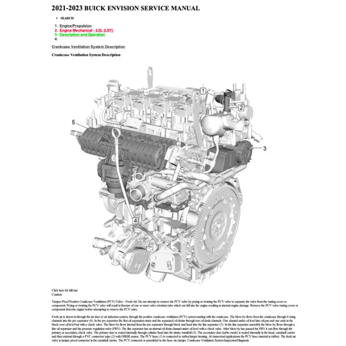 Buick ENVISION 2021+ Full Manual Set – Repair & Maintenance Manual - page 2