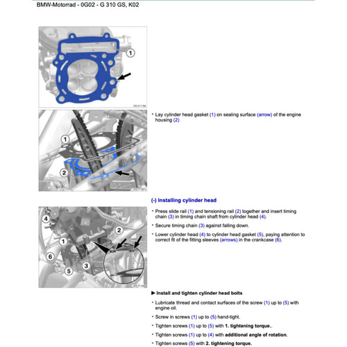 BMW G310 GS K02 2016-2020 Full Manual Set – Repair & Maintenance Manual and Spare Parts Catalog and RIDER'S Manual - page 2