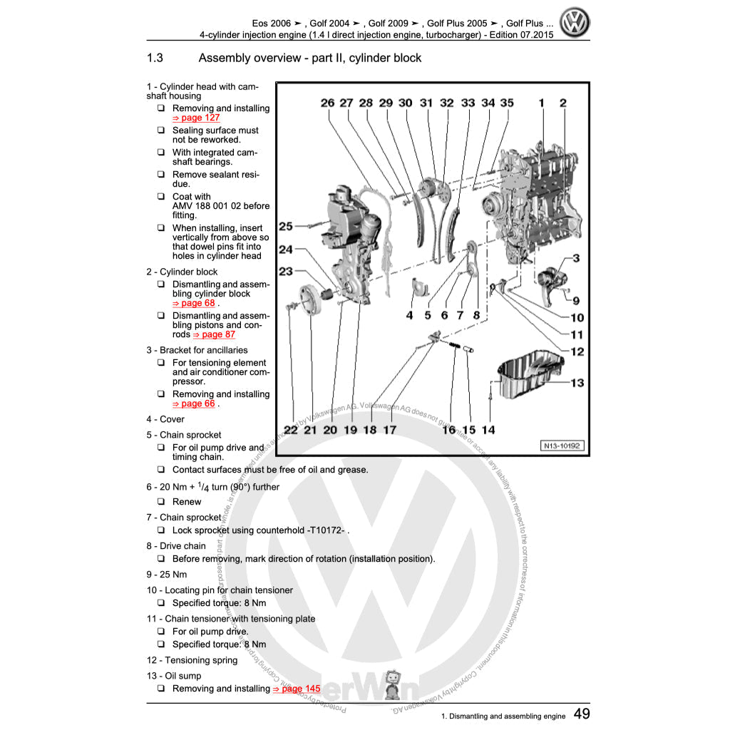 VW TIGUAN I 5N 2008-2016 Full Manual Set – Repair & Maintenance Manual - page 8