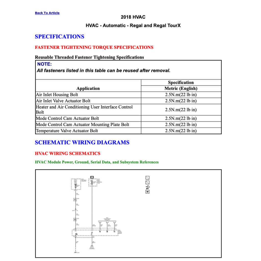 Buick REGAL 2018-2020 Full Manual Set – Repair & Maintenance Manual - page 8