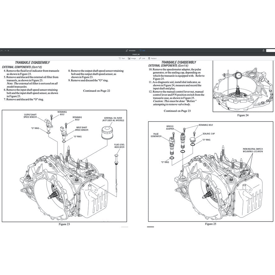 Mitsubishi Automatic Transmission Repair Manual F4A3 F4A51 F5A51 KM-171 KM-175 KM-177 R451 V5A51 JF011E (CVT) - page 7