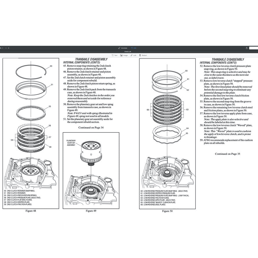 Mitsubishi Automatic Transmission Repair Manual F4A3 F4A51 F5A51 KM-171 KM-175 KM-177 R451 V5A51 JF011E (CVT) - page 8