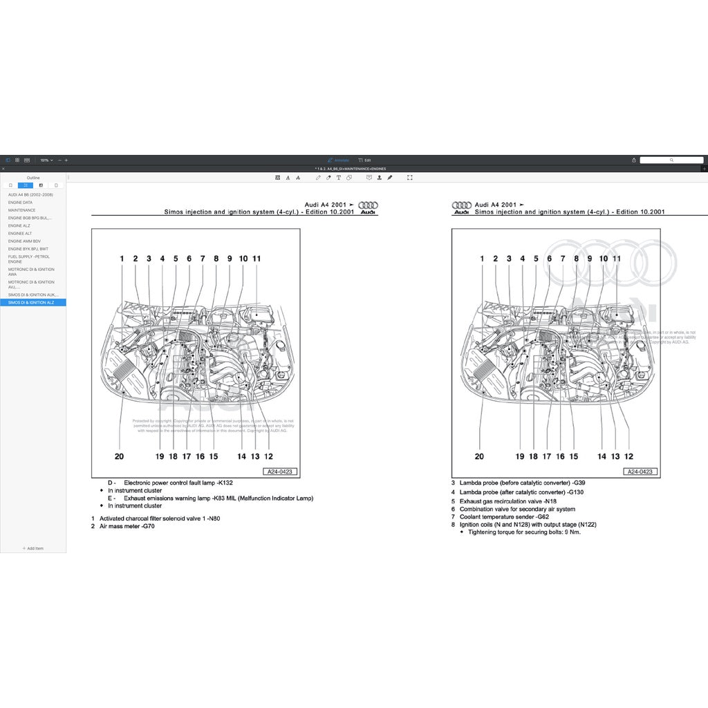 Audi A4 B6-B7 2002-2008 Full Manual Set – Service Repair Workshop Manual - page 7