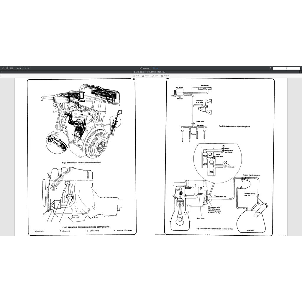 Datsun BLUEBIRD/PICKUP 510/521 1967-1973 Full Manual Set – Repair & Maintenance Manual - page 6