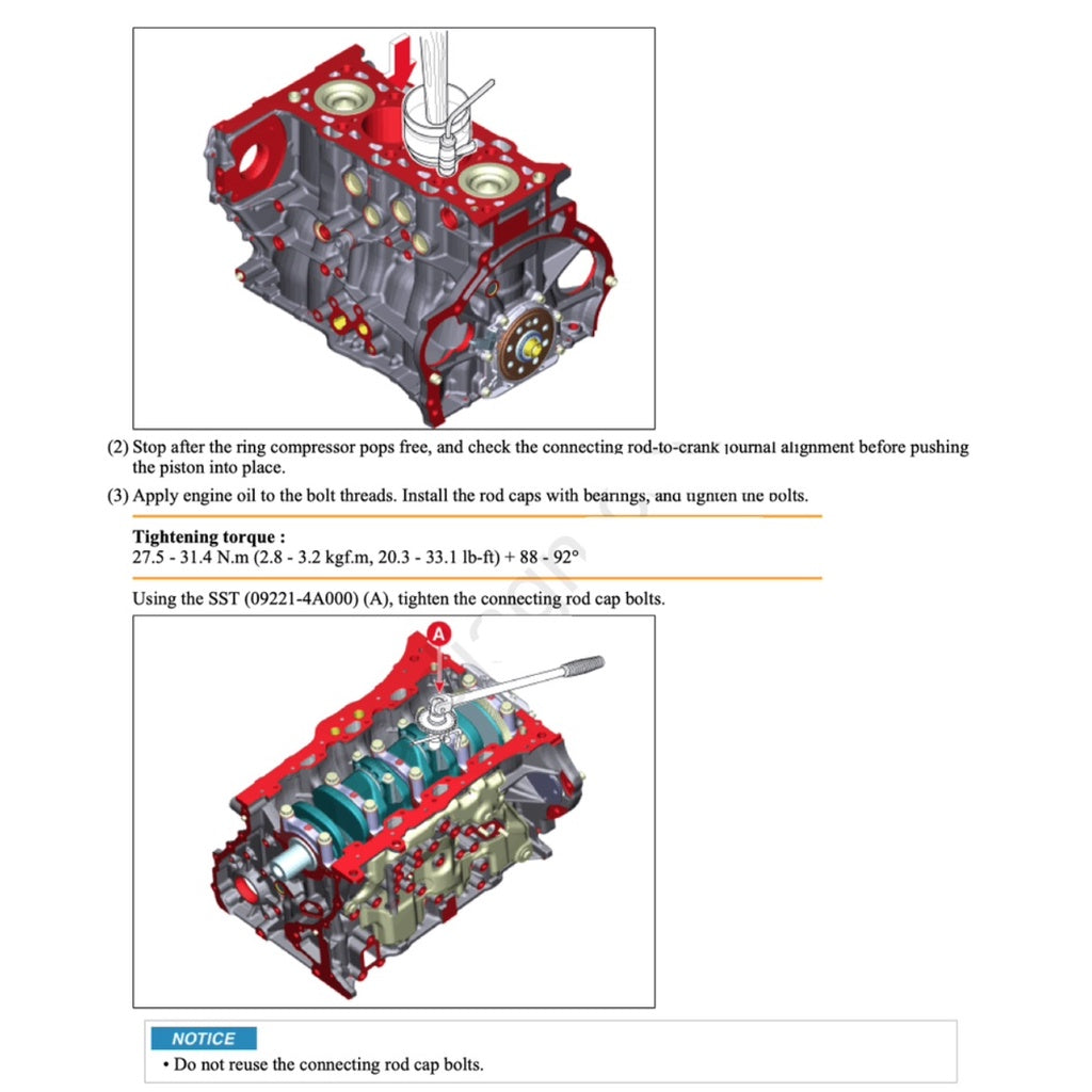 Kia Engine D4HB 2.2L "R" CRDI Service Repair Manual - page 8