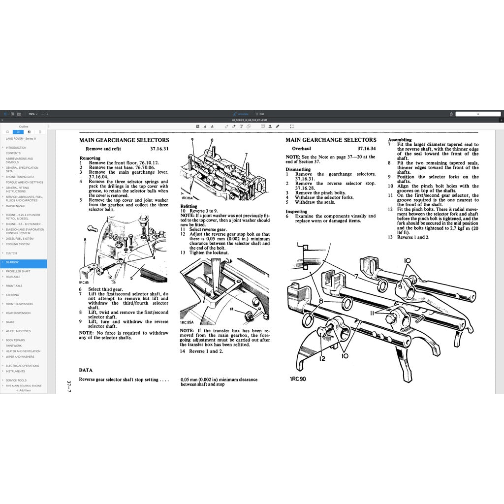 Land Rover Series III 88/109 1971-1985 Full Manual Set – Repair & Maintenance Manual and Spare Parts Catalog - page 5